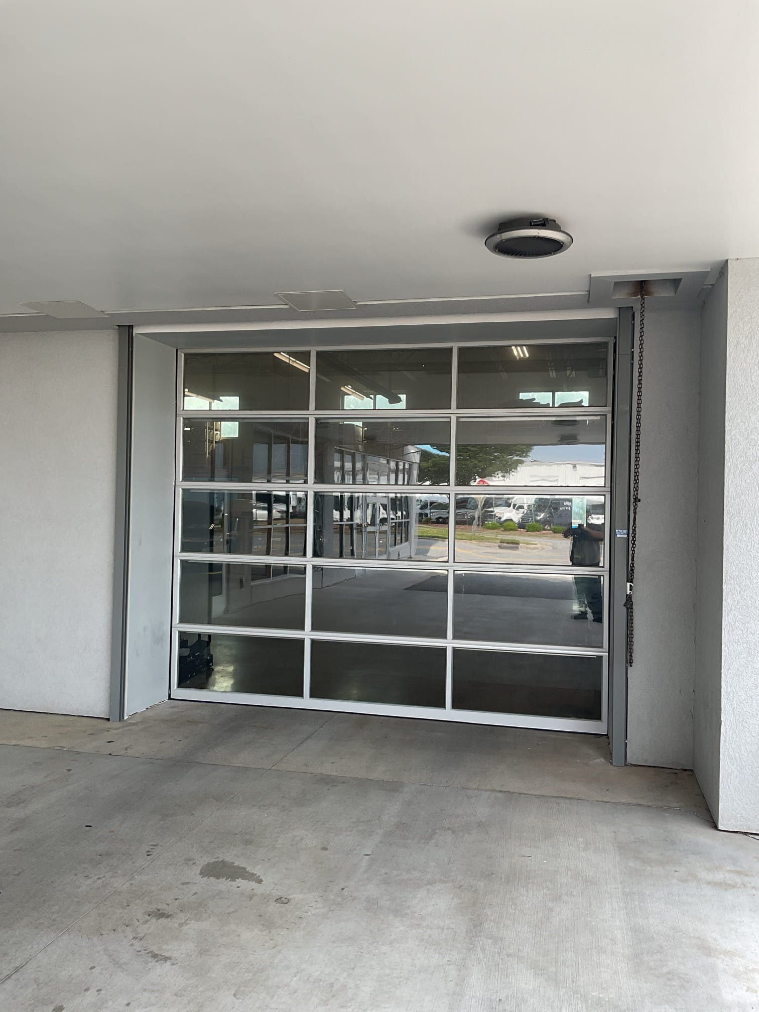 Commercial Overhead section door repair  damaged panel replacement 06 09A